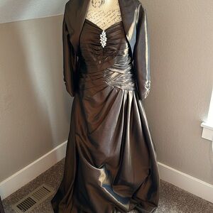 Jade Couture  gown chocolate brown size 10